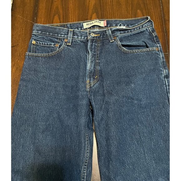 Levi's 505 Medium Wash Regular Fit Men's 34 X 34 Denim Jeans - Picture 2 of 9